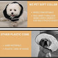 Adjustable Small Dog Cone,Soft Cat Recovery Cone Collar,Cute Cat Surgery Collar for Kitten,Puppy,Black,Medium