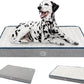 EMPSIGN Reversible Cool and Warm Dog Bed for Crate Pad, Pet Beds with Washable and Removable Cover, Dogs Crate Beds Sleeping Mats, Beds for Dog Crate for Large Medium Small Dogs, Grey