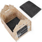 Dog House Indoor for Small Dogs or Cats, Cozy Wooden Design, Small Indoor Bed House, with Air Vents and Elevated Floor Warm Dog Cave