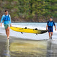 Goplus Inflatable Kayak, 2-Person Kayak Set for Adults with 507 LBS Weight Capacity, 2 Aluminium Oars, EVA Padded Seat, 2 Fins, Hand Pump, Carry Bag, Repair Kit, Portable Touring Kayaks