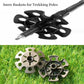 6pcs Walking Stick Tips, Replacement Rubber Tips for Walking Sticks, Trekking Pole Tips Baskets Hiking Pole Tips Feet Shock Absorption Rubber Cane Tips 11mm Diameter Survival Hiking Stick Accessories