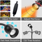 Aquarium Focus Light for Open Fish Tank Indoor LED Light Big Clip Lamp Adjustable Focus (White-Yellow with Timer)