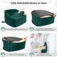 Dog Car Seat for Small Medium Dogs,Detachable Washable Dog Booster Seat Under 30lbs, Pet Car Seats Travel Bed with Storage Pockets and Safety Belt(Green)