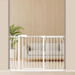 Extra Wide Baby Gate 48-53 Inch, Tension Mounted No Drilling, Pressure Mounted Indoor Safety Gate for Stairs & Doorways - Metal Design for Kids and Pets, White