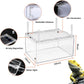 【No Assembly】 Reptile Tank Enclosure with Magnetic Button.16" * 10" * 8" Thicken Snake Enclosure Cage,Batch Stackable Reptile Breeding Tank for Insect,Fish,Tarantula,Hermit Crab,Jumping Spider
