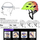 Kids Bike Helmet,Bavilk Kids Boys Girls Bike Helmets with LED Light Detachable Visor Children Youth Teen Multi-Sport for Skating Cycling Scooter Skateboard Adjustable & Lightweight 19.7"-22.4"