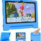 Kids Tablet 10.1 inch Android 14 Octa-Core 64GB 6000mAh Kids Space Parental Control 1280 * 800 HD Touchscreen Shockproof Case Dual Camera Gift for Toddler Children (Blue)