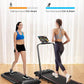 Walking Pad Treadmill with Incline, 2 in 1 Foldable Treadmills for Home Small Office, 300lbs Portable Compact Under Desk Treadmill with App, Remote Control and LED Display