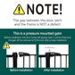 Babelio Metal Baby Gate, 29-48" Auto Close Easy Install Pet Gate, Extra Wide Walk Thru Child Safety Gate, Pressure Mounted Dog Gate for Doorways and Stairs, with Y Spindle Rods, Black
