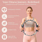 Pilates Ring Fitness Circle for Women – 12" Magic Circle Pilates Equipment Tool with Exercise Guide - Leopard Print