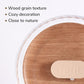 Silent Hamster Wheel 8.7 Inch Dual-Bearings Quiet Running Exercise Wheels with Wood Grain Backboard, Height Adjustable for Dwarf Hamsters, Gerbils, Mice, Hedgehog, Lemmings, Warm Brown