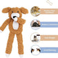 DODODOLA Dog Toys Plush Partial Stuffing Puppy Chew Toys for Teething Soft Squeaky Dog Toy to Keep Them Busy for Small Medium Big Large Dogs Pet