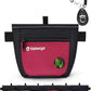 Gobeigo Dog Treat Pouch and Training Clicker, Upgrade Two Magnetic Closure to Prevent Spills, 2 Cup Treat Bag with Poop Bag Dispenser, Metal Clip Waist Belt Fanny Pack for Pet Walking(Black/Red)