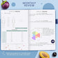 Clever Fox Wellness Planner - Weekly & Daily Health and Wellness Log, Food Journal & Meal Planner Diary for Calorie Counting, Notebook for Medical Condition Tracking, A5-Sized - Mystic Blue