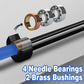 7ft Olympic Barbell for Strength Training and Olympic Weightlifting, 500 700 1000LBS Capacity Available, 2 Inch Bar for Squats, Home Gym Fitness Equipment, Bench Press, Deadlift,Powerlifting