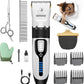 Cat Clippers for Matted Hair, Cat Grooming Kit, Cordless Cat Shaver for Long Hair, Low Noise Paw Trimmer, Cat Hair Trimmer for Grooming,Quiet Pet Hair Clippers Tools for Cats Dogs (White)