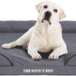 The Dog’s Bed, Orthopedic Standard Foam Waterproof Dog Bed with Standard Support, XL Grey with Black Trim, Waterproof, Supportive Dog Bed with Replaceable Covers, Veterinary Approved