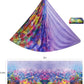 F.Life Aerial Yoga Hammock kit- Yoga Swing Multicolor 5 yards-Flying Yoga Include Daisy Chain,Carabiner and Pose Guide