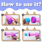 Andiker Plush Pom Pom Balls Set - Interactive Cat Toy (30pcs - Pink: 100balls, Launcher Set)