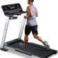 WELLFIT Treadmill for Home, 2 Level Incline Heavyduty Treadmill with Pulse Sensor, 4.0 HP, 1.0-10.0 MPH, 450/360 lbs Capacity, Large Running Area Treadmills with Bluetooth Player & LED Display