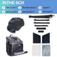 Dog Bike Basket Carrier, Pet Bicycle Front Carrier Backpack for Bike Riding Foldable Removable, Reflective Strips, 2 Side Storage Pockets, Pet Travel Bag for Cats Small Dogs