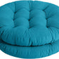 Tiita Floor Pillow Cushion, Round Seat Cushion, Outdoor Floor Pad, Meditation Cushion for Yoga Living Room Sofa Balcony, Set of 2, 22x22 Inch, Blue