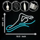 Man Swim Neon Sign For Swimming Pool Club Wall Sign Decor Teen Boy Sports Gifts Man Cave Game Room Bar Pub 16.5"×8.7"