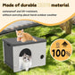 Plastic Outdoor Cat House Waterproof Feral Cat Shelter(Gray)