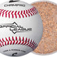 CHAMPRO CBB-90 Durahide Cover Baseballs in a Black Bucket – 30 Balls and one Rods Can Sleeve Included