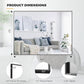 30x40 Inch Black Bathroom Mirror for Wall, Aluminum Frame Rectangle Rectangular Vanity Mirror, Modern Large for Bedroom, Living Room, Horizontal or Vertical