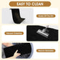 IM HOME 36" x 24" Black Dog Door Mats for Muddy Paws, Chenille Absorbent Dog Mat, Non Slip Heavy Mud Mat for Dogs, Soft Pet Bed Mat for Entryway, Mud Paws, Inside Floor