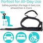 Vive Thigh Lifter Strap (2 Pack) - Pull Up Assistance Band - Medical Equipment Padded Wrist Tool For Leg Movement - Transfer Device For Limited Mobility, Knee Recovery - For Elderly, Senior & Disabled