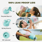 Half Gallon Insulated Water Bottle, 64 oz Triple Wall Stainless Steel Flask, Keeps Drinks Cold for 48 Hrs Leak-Proof & BPA-Free Half Gallon Jug with Paracord Handle, Straw & Spout Lids(Bubble Gum)