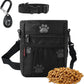Dog Treat Pouches for Pet Training, Treat Pouches for Pet Training,Large Dog Treat Training Pouch and Dog Clicker,Dog Training Treat Pouch Built-in Poop Bag Dispenser-Black Pattern.
