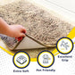 Muddy Mat® Original Dog Door Mat for Muddy Paws, Super Absorbent Microfiber, Non-Slip Washable Pet Rug, Quick Dry Chenille Entryway Carpet, Machine Washable Indoor Outdoor mat, Beige 24"x120"