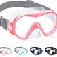 Supertrip Adult Swim Goggles Swimming Goggles with Nose Cover Elastic Fabric Strap Tempered Glass Snorkeling Gear for Adults