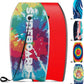 KOTEK 33/37/41 Inch Body Board with Wrist Leash, EPS Core, Dual Channel, HDPE Slick Bottom, Bodyboard for All Skill Levels & Wave Conditions