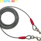 Petest 40ft Tie-Out Cable with Crimp Cover for Super Dogs Up to 250 Pounds