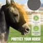 JWODVNTH Fly Masks for Horses with Ears - Large Eye Space, Comfort, UV-Block - Horse Fly Mask for Daily Stable, Hot Weather Riding, and Competition - Cob, Black