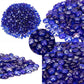 18 LB Fire Glass Beads Fireglass Drops for Gas Fire Pit Fireplace Cobalt Blue Luster Reflective Decorative Glass Gems Rocks Pebbles Stone for Vase Fillers Aquarium Fish Tank Decoration (Cobalt Blue)
