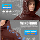 Men's Winter Jacket Waterproof Ski Snow Coat Windproof Snowboard Hooded Raincoats with Warm Graphene lining