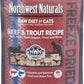 Northwest Naturals Freeze-Dried Beef & Trout Cat & Kitten Food, Bite-Sized Nibbles, Healthy, Limited, Human-Grade Ingredients, All-Natural, High-Protein Raw Diet, Complete & Balanced, Grain-Free 11 oz