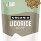 J MAC BOTANICALS Organic Licorice Root Tea, Cut and Sifted, Dried Herb, regaliz Raiz organico