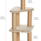 Amazon Basics Cat Tree - Indoor Cat & Kittens Multi-Level Climbing Activity Tower with Scratching Posts, Large (45.9"H) - Beige