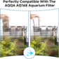 AQQA 6 Packs Aquarium Filter Cartridges with Activated Carbon - Remplacement Fish Tank Filters Cotton
