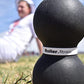 Fitness Infinity Roller, Peanut Foam Massage Ball, Large 8-Inch Double Exercise Roller (Gray - Standard)