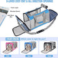 Pet Carrier for Large Cats of 20 Lbs, Collapsible Carrier Bag for Big Cat or 2 Kittens,Soft Sided Puppy Carrier with Sturdy Travel Transport Strap, Adequate Ventilation, 4 Mesh Windows (Blue)