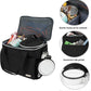 BAGLHER Dog Travel Bag Backpack Pet Supplies Backpack Pet Accessories Storage Bag 5-Piece Set with Shoulder Strap 2 Lined Pet Food Containers 4 Foldable Feeding Bowls Essential Kit for Pet Travel