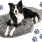PupRug Orthopedic Dog Bed for Large Dogs with Fluffy Soft Faux Fur and Memory Foam for Joint Pain Relief, Machine Washable and Waterproof Couch Bed, Charcoal Grey, Large/Extra Large