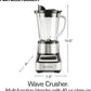 Hamilton Beach Wave Crusher Blender For Smoothies With 40 Oz Glass Jar and 14 Functions, Ice Sabre Blades & 700 Watts for Consistently Smooth Results, Black + Stainless Steel (54221)